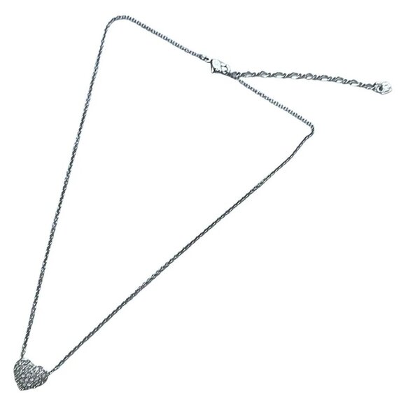 Auth SWAROVSKI - Silver Clear Hardware Swarovski Crystal Necklace - Picture 3 of 4